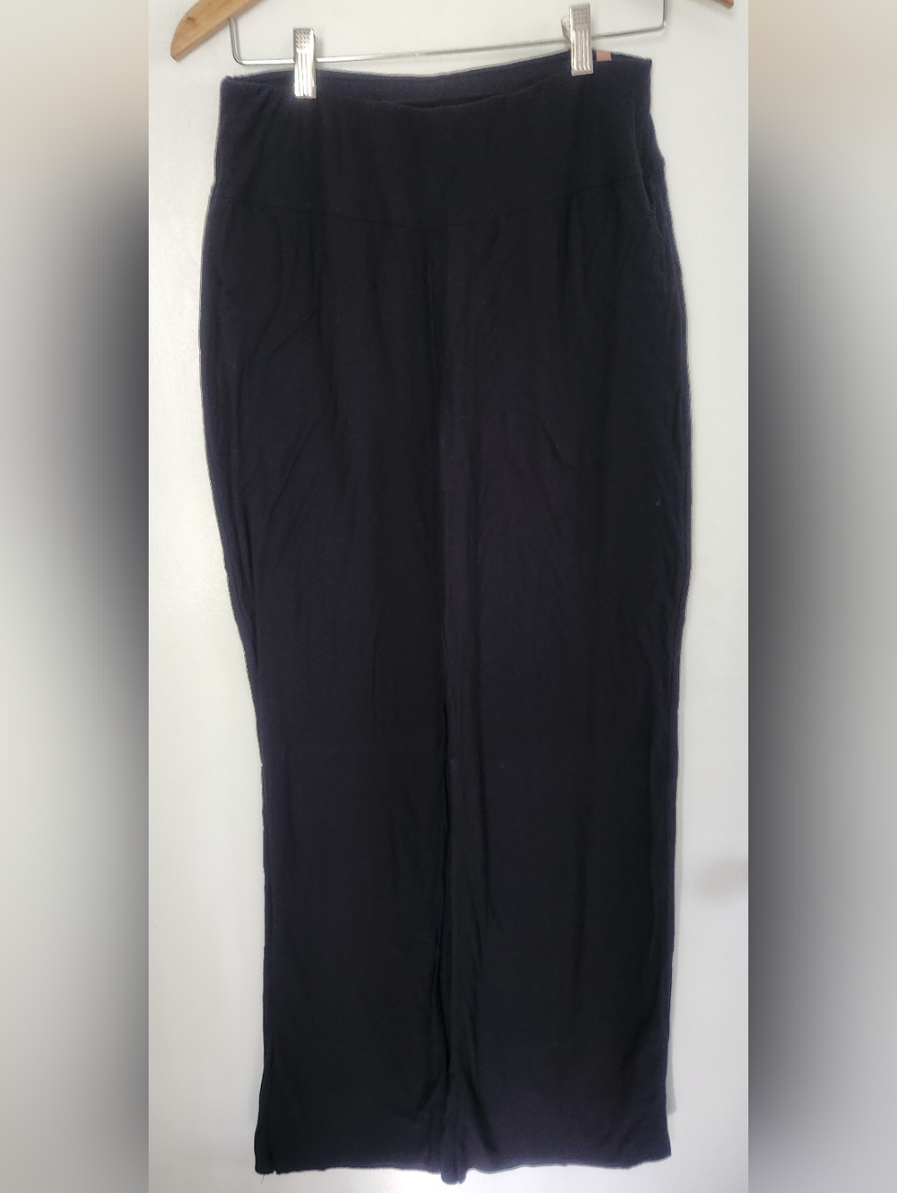 Lunya Wide Leg Pants Women Medium Black Loungewear Pajamas Minimalist Comfort